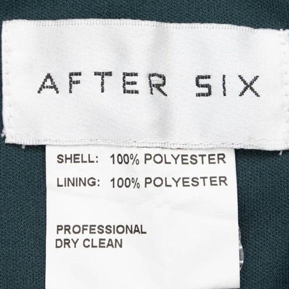 After Six Evergreen Elegant Chiffon Bridesmaid Dress 6818 T-514 Size 14R - Picture 8 of 16